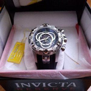Invicta Excursion Men's Watch MOP Dial on Rubber Strap
